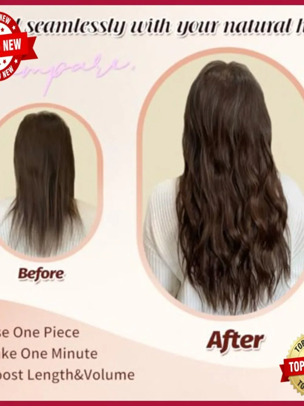 18 Inch Real Human Hair Halo Extensions with Invisible Wire and Clips